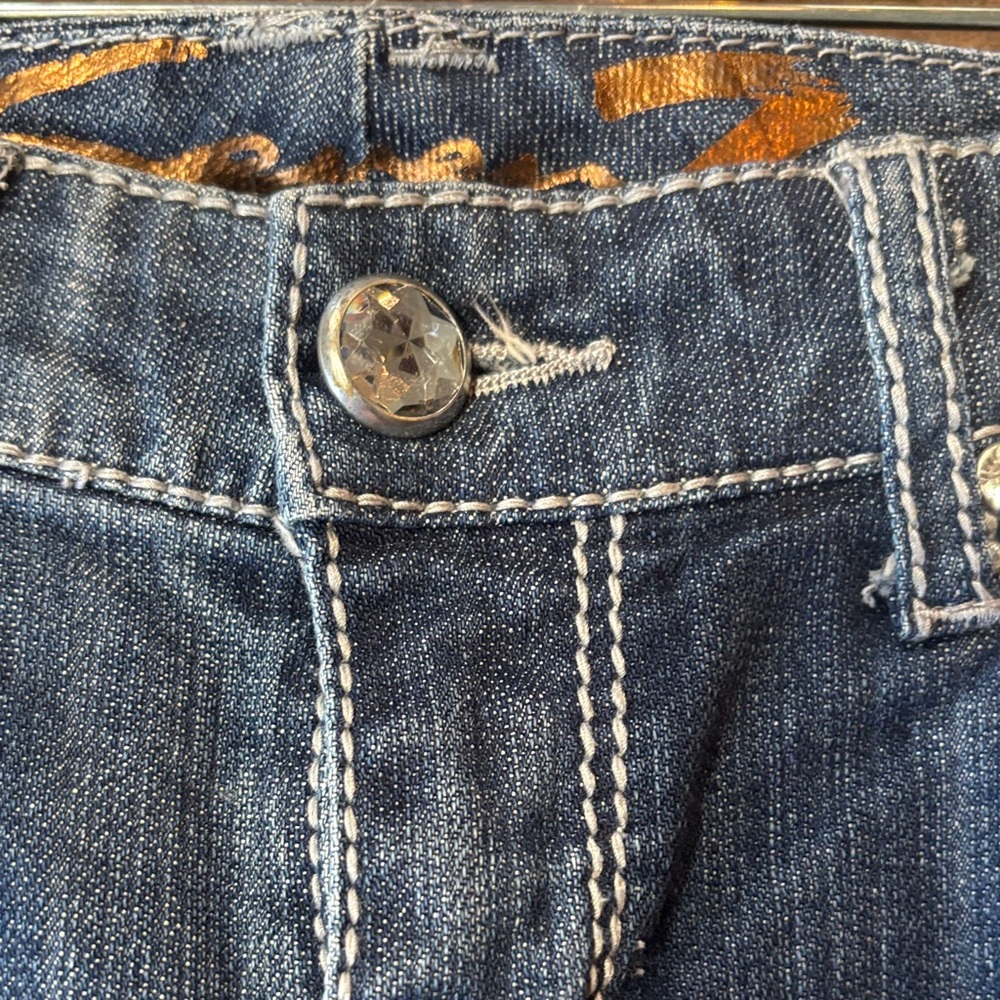 Seven7 Dark Blue Straight Leg Jeans size 28 - Picture 3 of 3